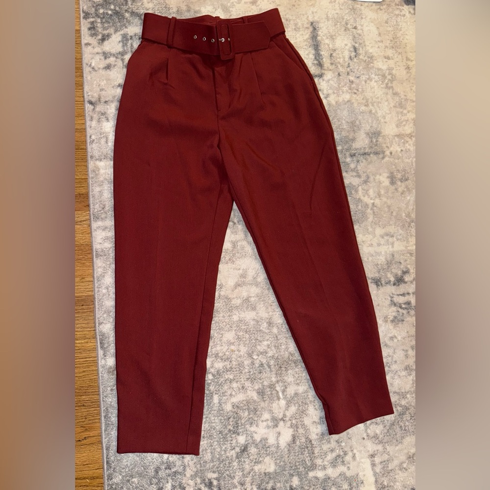 Zara belted pants bloggers favorite